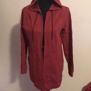 NWT Adidas Hood Coverup in Red hoodie jacket M